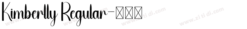 Kimberlly Regular字体转换